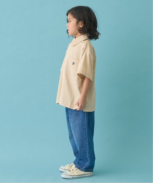 b・ROOM（ビールーム）の「【セットアップ可能】ビッグシルエットアソート半袖シャツ（シャツ/ブラウス・キッズ・ミント/イエロー/ブルー/ブラック/アイボリー/ブルー系その他2/ベージュ/モスグリーン/カラフル/ネイビー・120cm/150cm/140cm/130cm/100cm/110cm）」の19枚目の写真