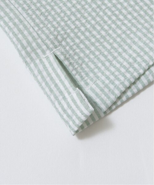 b・ROOM（ビールーム）の「【セットアップ可能】ビッグシルエットアソート半袖シャツ（シャツ/ブラウス・キッズ・ミント/イエロー/ブルー/ブラック/アイボリー/ブルー系その他2/ベージュ/モスグリーン/カラフル/ネイビー・120cm/150cm/140cm/130cm/100cm/110cm）」の15枚目の写真