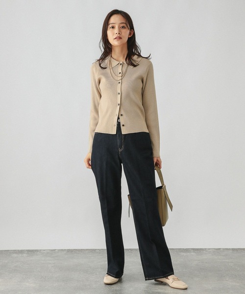 dct_ism様 セール】ラメリブポロ襟カーディガンプルオーバー/286250