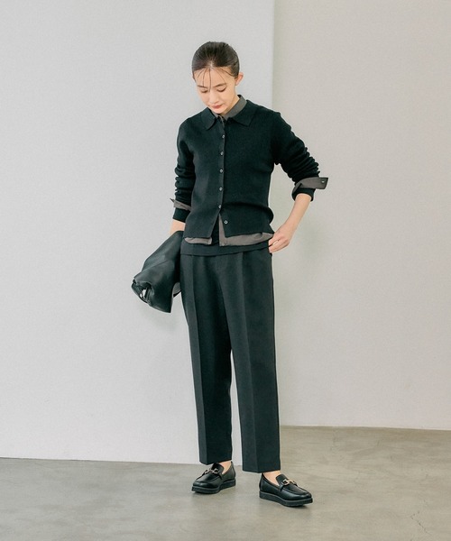 dct_ism様 セール】ラメリブポロ襟カーディガンプルオーバー/286250