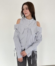 Heather（ヘザー）の「ショルダーカットチュニックブラウス　324853（シャツ/ブラウス・レディース）」