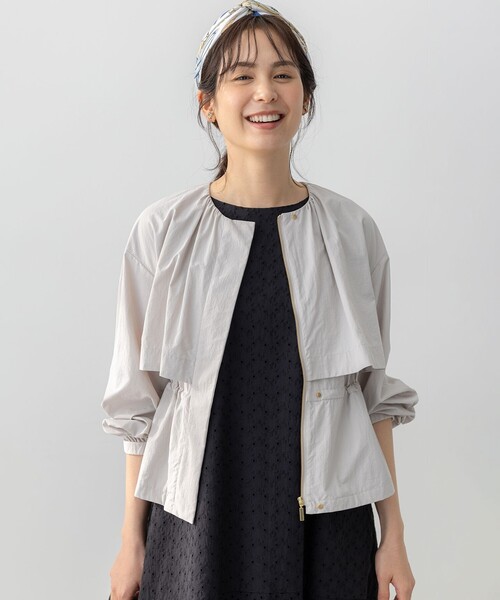 組曲(クミキョク)の「エアリーブルゾン(ブルゾン・レディース・ブラック系9/ベージュ系・5/6/7)」の8枚目の写真