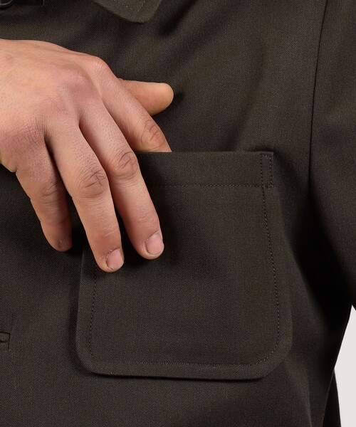 TOMORROWLAND （トゥモローランド）の「ウールコットンギャバジン チョアジャケット TRENCH（ブルゾン・メンズ・カーキ/ブラウン系その他・XS/S/M/L）」の9枚目の写真