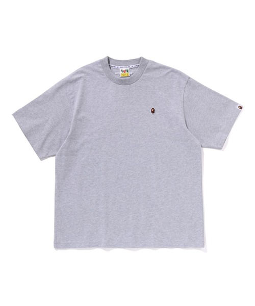 A BATHING APE(アベイシングエイプ)の「ONE POINT RELAXED FIT TEE(Tシャツ/カットソー・メンズ・ブラック/グレー/アイボリー/ピンク/オリーブ・MEDIUM/LARGE/XX-LARGE/SMALL/X-LARGE)」の3枚目の写真