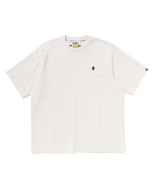 A BATHING APE(アベイシングエイプ)の「ONE POINT RELAXED FIT TEE(Tシャツ/カットソー・メンズ・ブラック/グレー/アイボリー/ピンク/オリーブ・MEDIUM/LARGE/XX-LARGE/SMALL/X-LARGE)」の2枚目の写真