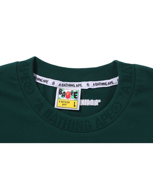A BATHING APE(アベイシングエイプ)の「ONE POINT RELAXED FIT TEE(Tシャツ/カットソー・メンズ・ブラック/グレー/アイボリー/ピンク/オリーブ・MEDIUM/LARGE/XX-LARGE/SMALL/X-LARGE)」の16枚目の写真
