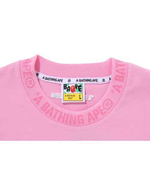 A BATHING APE(アベイシングエイプ)の「ONE POINT RELAXED FIT TEE(Tシャツ/カットソー・メンズ・ブラック/グレー/アイボリー/ピンク/オリーブ・MEDIUM/LARGE/XX-LARGE/SMALL/X-LARGE)」の6枚目の写真