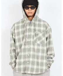 #Re:room | チェックフーディーシャツ(シャツ/ブラウス)