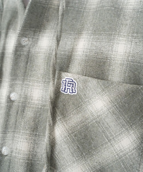 #Re:room（リルーム）の「チェックフーディーシャツ（シャツ/ブラウス・メンズ・グレー/ネイビー・FREE）」の17枚目の写真