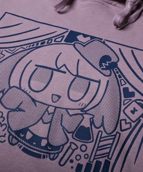 SPECIAL PRODUCT DESIGN(スペシャルプロダクトデザイン)の「〈ぺぽよ きゃらくた~ず〉やんで パーカー パープル(パーカー・メンズ・マルチ・SMALL/MEDIUM/LARGE/X-LARGE)」の4枚目の写真