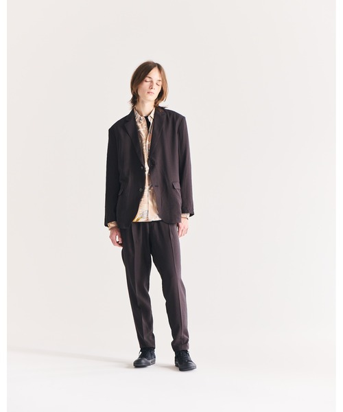 FACTOTUM(ファクトタム)の「【FACTOTUM】Rayon Slab Relax 1P PT(スラックス・メンズ・ダークグレー/ブラック・48/44/46)」の14枚目の写真