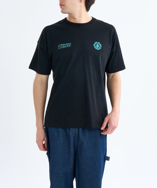 ELEMENT（エレメント）の「ELEMENT メンズ TAG 3 SS Tシャツ 【2025年春夏モデル】/エレメントバックプリント半袖Tシャツ（Tシャツ/カットソー・メンズ・スミクロ/ブラック/ホワイト・X-LARGE/LARGE/MEDIUM）」の5枚目の写真
