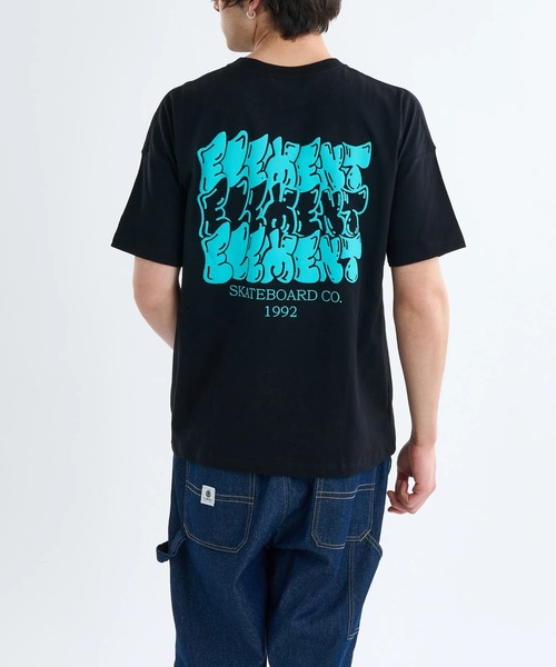 ELEMENT（エレメント）の「ELEMENT メンズ TAG 3 SS Tシャツ 【2025年春夏モデル】/エレメントバックプリント半袖Tシャツ（Tシャツ/カットソー・メンズ・スミクロ/ブラック/ホワイト・X-LARGE/LARGE/MEDIUM）」の6枚目の写真