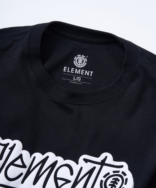 ELEMENT（エレメント）の「ELEMENT メンズ TAG 3 SS Tシャツ 【2025年春夏モデル】/エレメントバックプリント半袖Tシャツ（Tシャツ/カットソー・メンズ・スミクロ/ブラック/ホワイト・X-LARGE/LARGE/MEDIUM）」の7枚目の写真