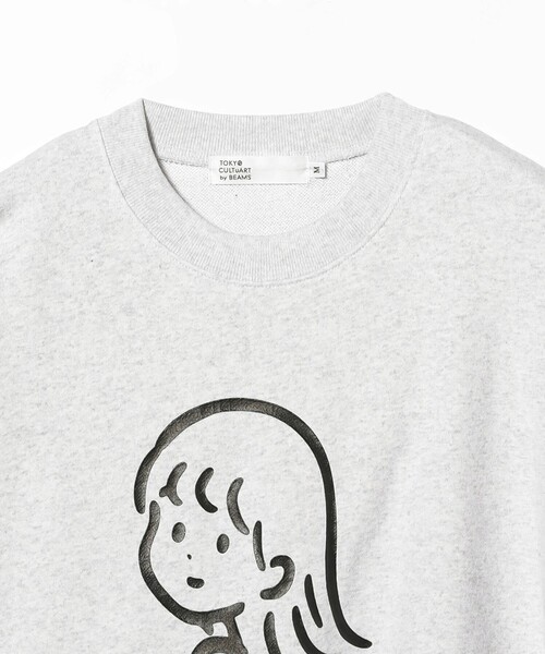 TOKYO CULTUART by BEAMS(トウキョウカルチャートバイビームス)の「白根ゆたんぽ / YUROOM CREW SWEAT SHIRT(スウェット・レディース・ライトグレー/ネイビー・SMALL/MEDIUM/X-SMALL/LARGE)」の4枚目の写真