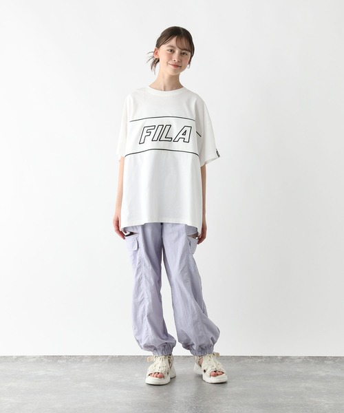 GLOBAL WORK（グローバルワーク）の「FILAコラボ/BIGT半袖/310067（Tシャツ/カットソー・キッズ・ブラック/ブルー/杢グレー/ホワイト・130cm/140cm/150cm/160cm）」の13枚目の写真