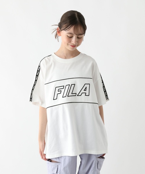 GLOBAL WORK（グローバルワーク）の「FILAコラボ/BIGT半袖/310067（Tシャツ/カットソー・キッズ・ブラック/ブルー/杢グレー/ホワイト・130cm/140cm/150cm/160cm）」の18枚目の写真