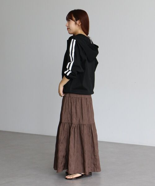 CRAFT STANDARD BOUTIQUE（クラフトスタンダードブティック）の「【DRY-MIX】吸水速乾/UVケア/抗ピル トラックパーカー＜ユニセックス＞（パーカー・レディース・ブラック/オフホワイト/グレイッシュベージュ・M/S/L）」の7枚目の写真