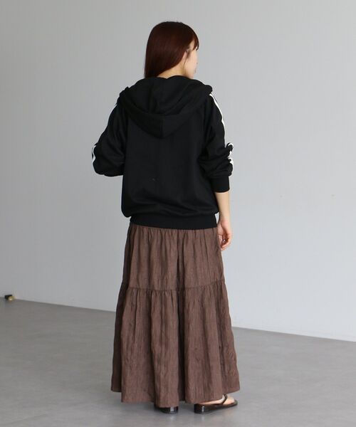 CRAFT STANDARD BOUTIQUE（クラフトスタンダードブティック）の「【DRY-MIX】吸水速乾/UVケア/抗ピル トラックパーカー＜ユニセックス＞（パーカー・レディース・ブラック/オフホワイト/グレイッシュベージュ・M/S/L）」の8枚目の写真