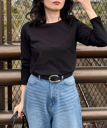 fredy emue | ハイツイストコットンコンパクトロンTシャツ(Tシャツ/カットソー)