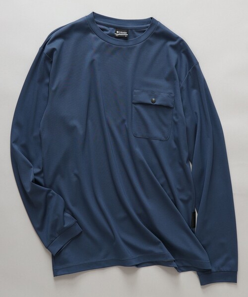 Columbia(コロンビア)の「限定展開 COLUMBIA BLACK LABEL/メンズ ドライウェルストリームポケット ロングスリーブTシャツ(ロンT ロングTシャツ 長袖Tシャツ)微光沢素材 /コロンビアブラックレーベル(Tシャツ/カットソー・メンズ・ブラック/ホワイト/ネイビー/ブラウン・XL/S/L/M)」の15枚目の写真