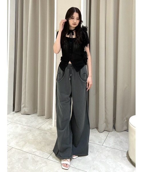 セール】CUT OUT STRAIGHT SW PT カットアウト ストレート