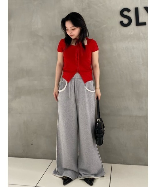 セール】CUT OUT STRAIGHT SW PT カットアウト ストレート