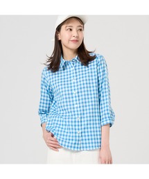 TOKYO SHIRTS | 【Pitta Re:)】 レディースカジュアルシャツ Wガーゼ 七分袖 綿100%(シャツ/ブラウス)