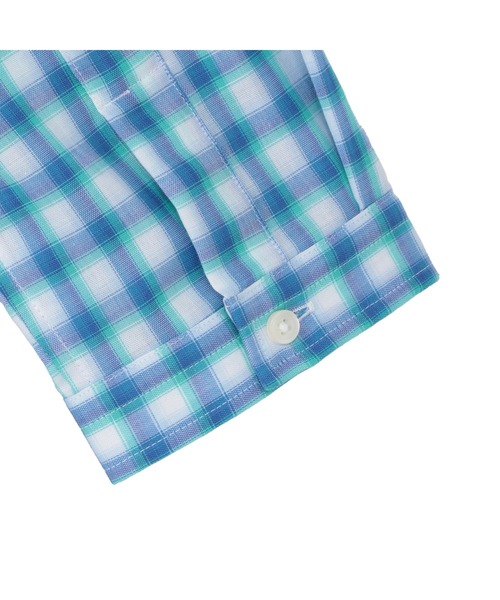 TOKYO SHIRTS（トウキョウシャツ）の「【Pitta Re:)】ふわっとガーゼシャツ 七分袖 綿100% レディースカジュアルシャツ（シャツ/ブラウス・レディース・ブルー・LL/S/L/M）」の4枚目の写真