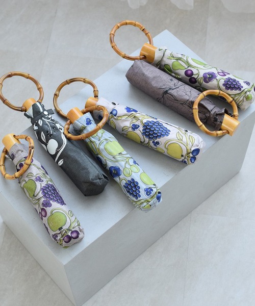 utatane×Kuovi 折りたたみ日傘 完全遮光100％ 晴雨兼用 北欧色