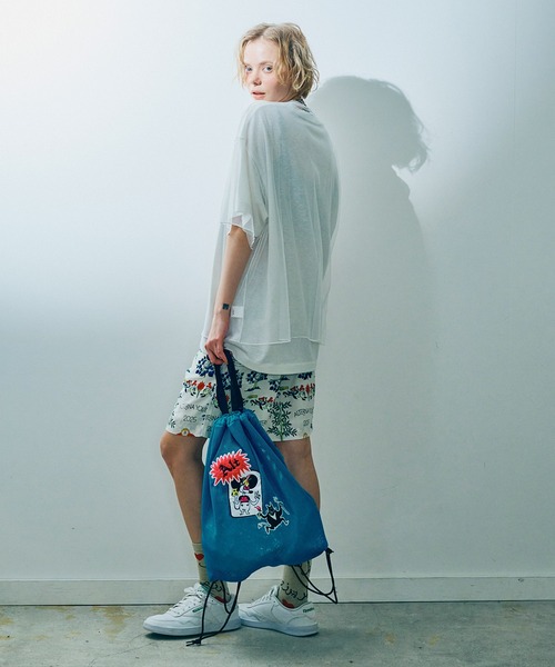 RNA（アールエヌエー）の「E5105 メッシュナップサック（バックパック/リュック・レディース・オレンジ/ブラック/ターコイズブルー・FREE）」の21枚目の写真