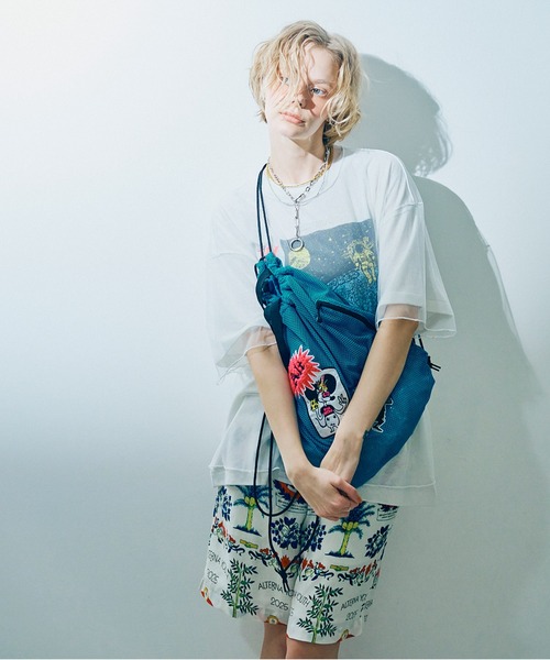 RNA（アールエヌエー）の「E5105 メッシュナップサック（バックパック/リュック・レディース・オレンジ/ブラック/ターコイズブルー・FREE）」の22枚目の写真