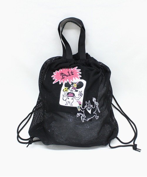 RNA（アールエヌエー）の「E5105 メッシュナップサック（バックパック/リュック・レディース・オレンジ/ブラック/ターコイズブルー・FREE）」の5枚目の写真