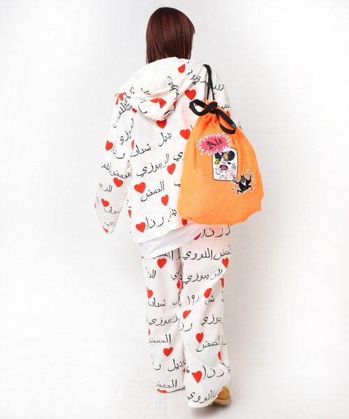 RNA（アールエヌエー）の「E5105 メッシュナップサック（バックパック/リュック・レディース・オレンジ/ブラック/ターコイズブルー・FREE）」の19枚目の写真