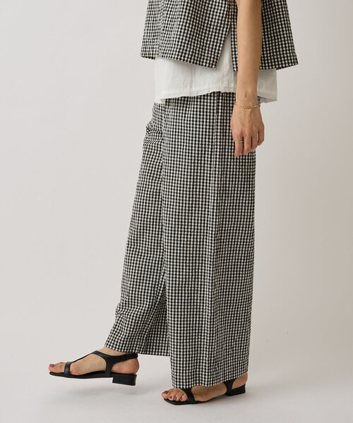 BEARDSLEY（ビアズリー）の「綿ワッシャーウエストリブパンツ（その他パンツ・レディース・ブラック/グレー・1/0）」の10枚目の写真