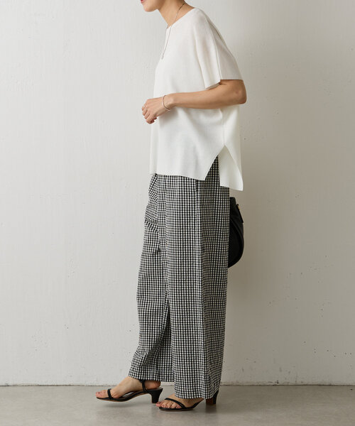 BEARDSLEY（ビアズリー）の「綿ワッシャーウエストリブパンツ（その他