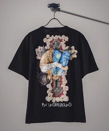 『DEATH NOTE デスノート エル（L）』×『P.N UNDERGROUND ピー エヌ アンダーグラウンド』コラボ / オーバーサイズ プリントTシャツ