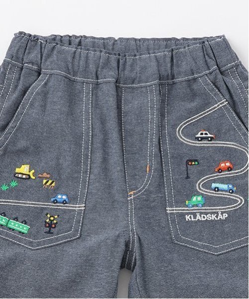 kladskap(クレードスコープ)の「【人気商品のため再入荷】乗り物刺しゅう5分丈パンツ(その他パンツ・キッズ・レッド/ベージュ/ネイビー・90cm/100cm/110cm/120cm/130cm/80cm)」の19枚目の写真