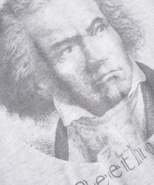 JERZEES(ジャージーズ)の「JERZEES / ジャージーズ BEETHOVEN TEE ベートーヴェン グラフィック Tシャツ(Tシャツ/カットソー・メンズ・ヘザーグレー/ホワイト/ライトグレー・LARGE/X-LARGE/MEDIUM/SMALL)」の20枚目の写真