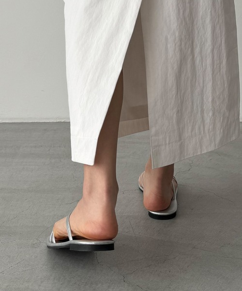 CANAL JEAN（キャナルジーン）の「MAYSEVEN　コットンナイロンタイトスカート（スカート・レディース・ホワイト/ブラック・SMALL/MEDIUM）」の13枚目の写真