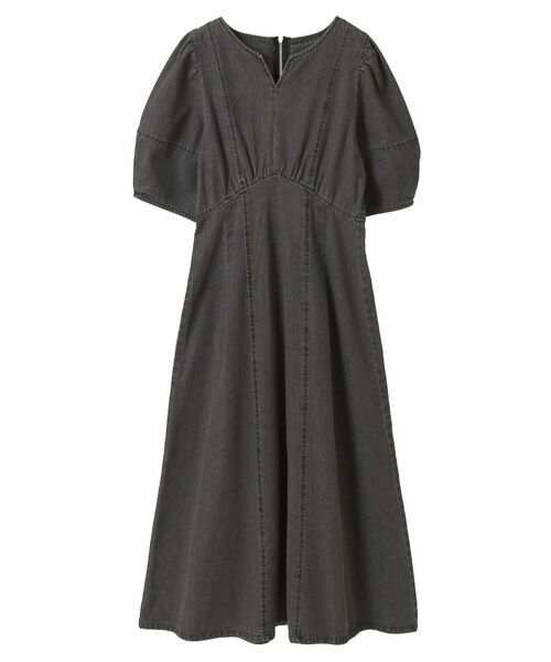 ELENCARE DUE（エレンカーレデュエ）の「・ELENCARE DUE デニム5分袖ワンピース（ワンピース・レディース・インディゴブルー/ライトインディゴブルー/グレー・FREE）」の13枚目の写真