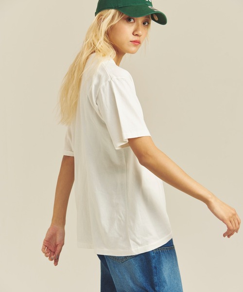 Healthknit(ヘルスニット)の「Healthknit TOMPKINS JERSEY HENLEY NECK S/S TEE(Tシャツ/カットソー・メンズ・ホワイト/ブラック・L/M/XL)」の5枚目の写真