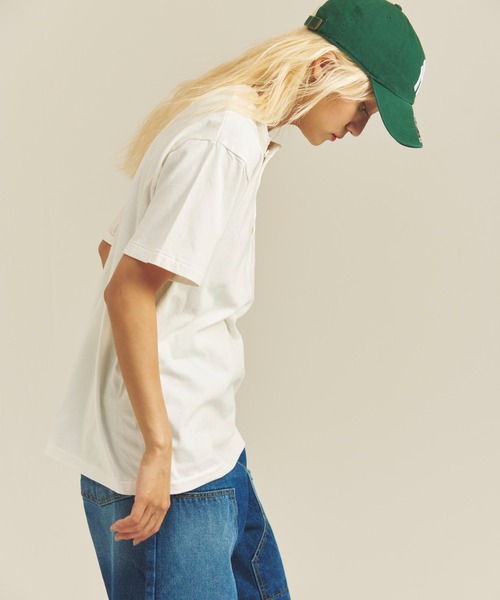 Healthknit(ヘルスニット)の「Healthknit TOMPKINS JERSEY HENLEY NECK S/S TEE(Tシャツ/カットソー・メンズ・ホワイト/ブラック・L/M/XL)」の6枚目の写真