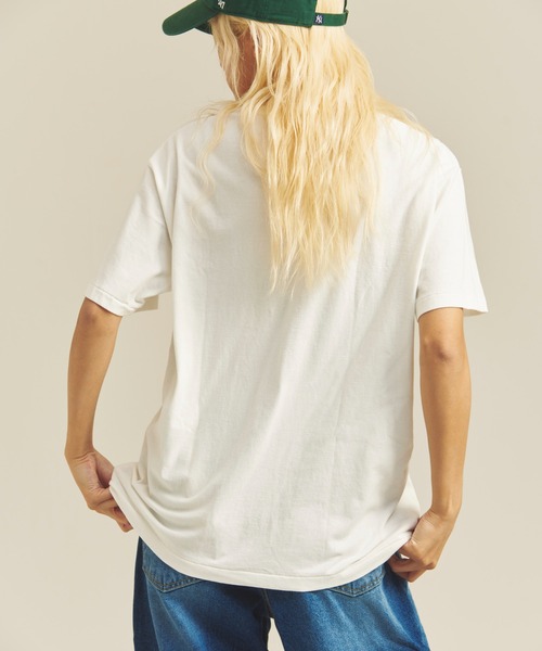 Healthknit(ヘルスニット)の「Healthknit TOMPKINS JERSEY HENLEY NECK S/S TEE(Tシャツ/カットソー・メンズ・ホワイト/ブラック・L/M/XL)」の9枚目の写真