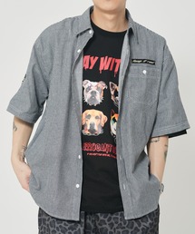 CORISCO | ヒッコリーワッペン半袖シャツ(M1)(シャツ/ブラウス)