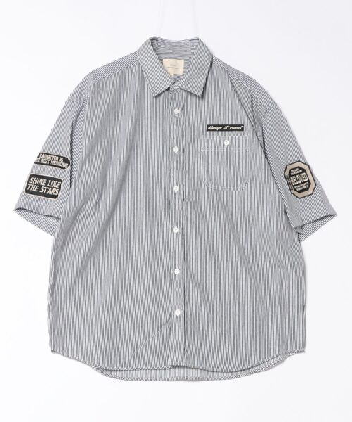 CORISCO(コリスコ)の「ヒッコリーワッペン半袖シャツ(M1)(シャツ/ブラウス・メンズ・その他1/その他2・LARGE/MEDIUM/X-LARGE)」の6枚目の写真