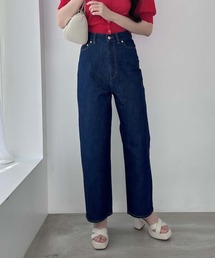 MISCH MASCH | ハイウエストワイドデニム(デニムパンツ)