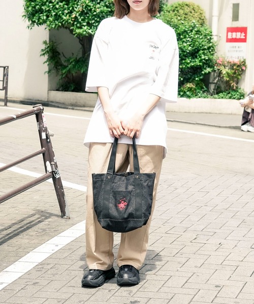 BEVERLY HILLS POLO CLUB(ビバリーヒルズポロクラブ)の「【BEVERLY HILLS POLO CLUB/ビバリーヒルズポロクラブ】【デニム素材で魅せるトラッド】デニム トートバッグ 大きめ A4・PC対応 肩掛け可(トートバッグ・メンズ・ネイビー/ブラック/ブルー・FREE)」の12枚目の写真