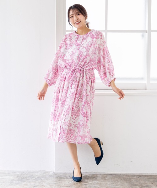 日本未入荷 YSO★ピンクカラーキャットシャツワンピース セール】【ジュニア対応】シャツワンピース（シャツワンピース