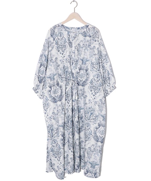 iS ScoLar（イズスカラー）の「552206：海総柄シアーチェック 前開きシャツワンピース（シャツワンピース・レディース・ネイビー/グリーン/ピンク・M）」の14枚目の写真